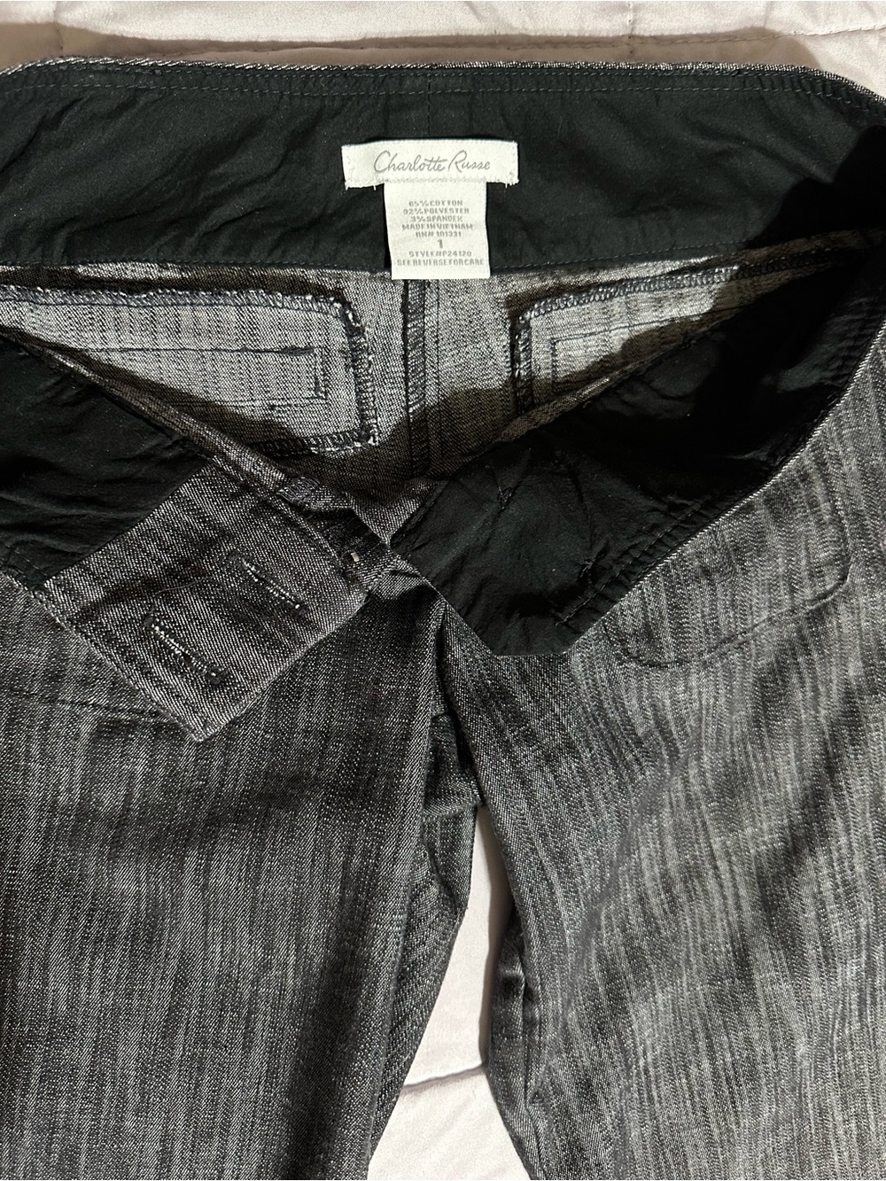 Charlotte Russe Black Textured Bermuda Shorts - Picture 9 of 11